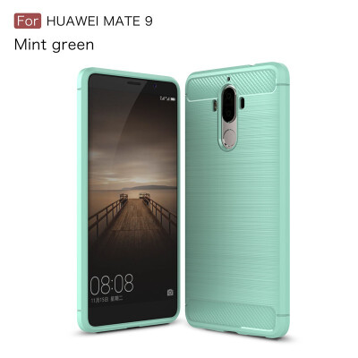 

Fivice Huawei Mate 9 case Luxury brushed carbon fiber TPU soft shell