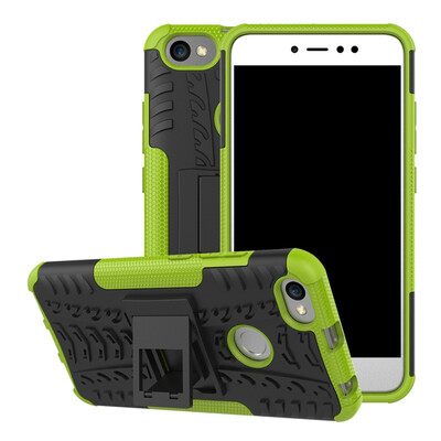 

Fivice Redmi Note 5A Case TPU anti-fall tire pattern back clip bracket phone case