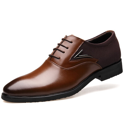 

JUQI Business Men Oxford Genuine Leather Shoes