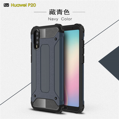 

Fivice Huawei P20 case Luxury Silicone Diamond Armor PC Hard Shell Phone Case