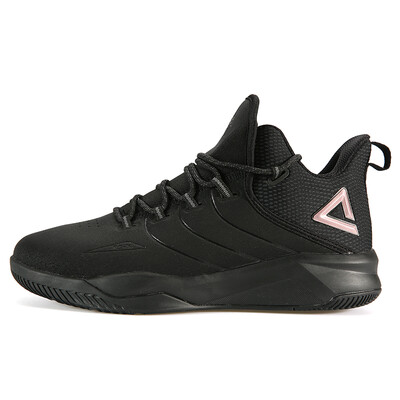 

PEAK mens shoes non-slip wear-resistant comfortable basketball shoes in the low to help outfield boots DA840021 black 44 yards