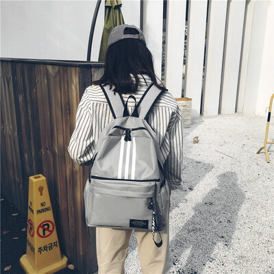

Canvas Large Capacity Backpack Korean Edition New Pattern Printing Womens Shoulder Bag Travel Shopping Backpack