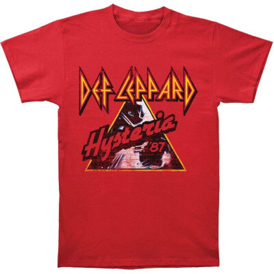 

Def Leppard Mens Hysteria 87 T-shirt Red