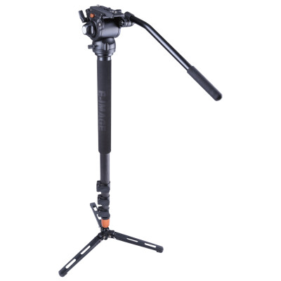 

E-IMAGE MC110 Carbon Fiber Monopod Professional Photo Camera Monopod Hydraulic Damping PTZ Portable Variable Tripod Variety Carbon Fiber Monopod