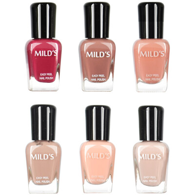 

Mild'S (MILD'S) Tasteless Healthy Maternity Children Nail Polish Elegant Mocha Set 7ml * 6 Red Brown Nude