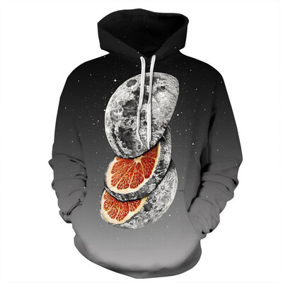 

QYDM0134Mens Hoodie 3D Printed Women Pullover Sweater