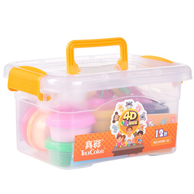 

TRUECOLOR 12 color ultra light clay color clay plastic clay manual DIY color clay set toy childrens student gift toolbox 24105
