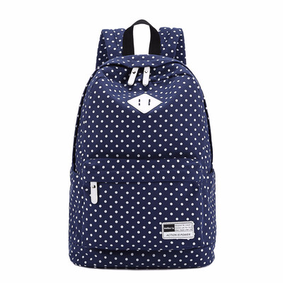 

Fashion Dot Printing Backpack for School Teenage Girls 156 Inch Laptop Schoolbag Canvas Backpacks for Women Large Capacity Bags