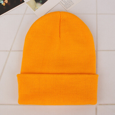 

Fluorescent cap acrylic wool cap men&women couples autumn&winter knitted caps