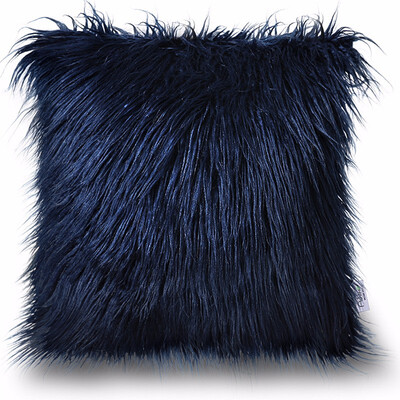

Luxury Warm Faux Fur Cushion Pink Heart Shape Long Plush Pillow Winter Imitation Mink Fur Cushion For Bed Sofa Tatami Home Decor
