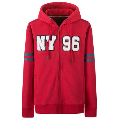 

Semir Jacket Men's Hooded Colors Stickers Embroidered Sweater Jacket Korean Trends 10315081007 Chinese Red L