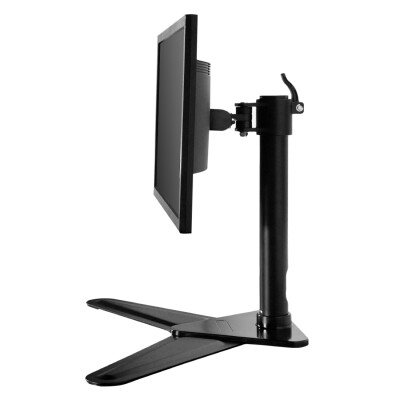 

FLEXIMOUNTS DF1T Full Motion Free Standing Triple Monitor arm Desk Mounts Stand Fits 10-27 inch LCD Computer Monitor