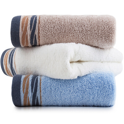 

Jingdong Supermarket] Sanli cotton tacquard rhombus  element face towel 34 × 75cm soft water wash wash towel mixed color 3