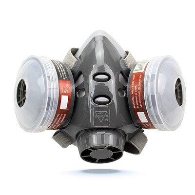 

Gas Mask Half Mask with Twin Filter Design Lightweight Versatile Dust Respirator For Painting Chemicals Machine Polishing Welding