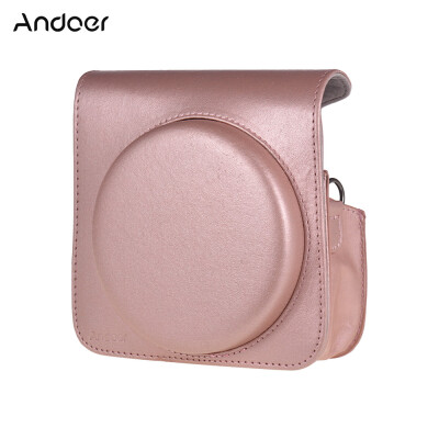 

Andoer Protective Case PU Leather Bag with Adjustable Strap for Fujifilm Instax Square SQ6 Instant Film Camera Brown