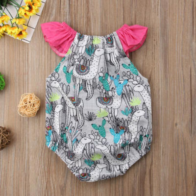 

Infant Newborn Baby Girls Romper Bodysuit Playsuit Cactus Sunsuit Clothes Outfit