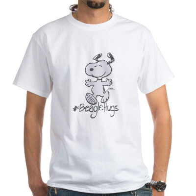 

CafePress - Snoopy Beagle Hugs T-Shirt - 100 Cotton T-Shirt White