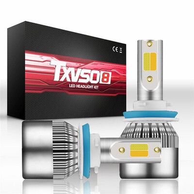 

Car led headlight H11 lossless installed high light 6000K cold white light 3000K DC9-24V gold light Bulbs Car Accessories