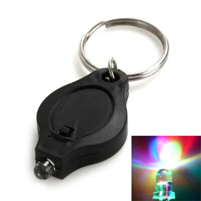 

Mini LED Flash Light Keychain Ring Torch Super Bright Colorful Light