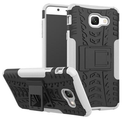 

Fivice Samsung J7 MaxG615G615F Case TPU anti-fall tire pattern back clip bracket phone case