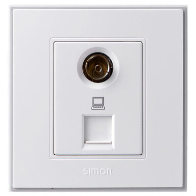 

Simon SIMON переключатель гнездо 56C серия TV компьютер гнездо V55302TS6 шесть класс элегантный белый