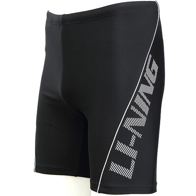 

Li Ning LI-NING swimwear men&39s knees&knees five hot springs swimming trunks comfortable fitness swimming trousers leisure men&39s swimsuit LSSL133 black XL