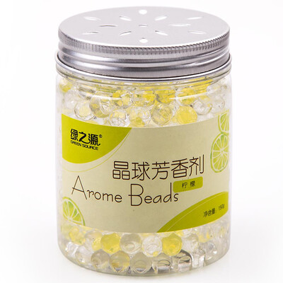 

Green source of lemon crystal ball fragrance indoor aroma ball bathroom in addition to taste air freshener solid odor in addition to deodorant fragrance 150g