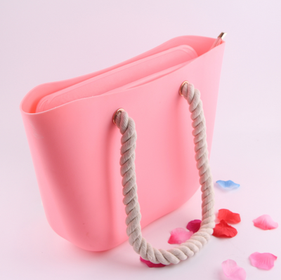 

Beach bag rope bag ladies handbag silicone jelly creative bag