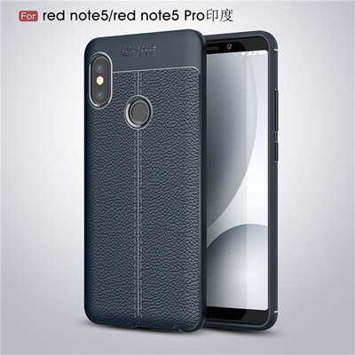 

Fivice Xiaomi Redmi note 5 pro case Luxury leather TPU silicone anti-fall soft shell phone case