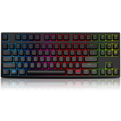 

CoolerMaster Flame Gun MasterKeys Pro S RGB87 Full Color Backplane Mechanical Game Keyboard Black Red Shaft