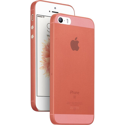 

Billion color ESR iPhone SE 5s Mobile Shell Case Apple 5S mobile phone sets Lightweight frosted transparent protective shell Cream Series Carmine