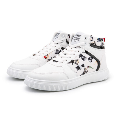 

2018 autumn mens casual high shoes mens Korean version of the trend of sports mens students wild shoes winter men