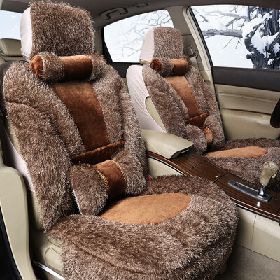 

GREAT LIFE car seat cover four seasons universal cushion plush thick gray
