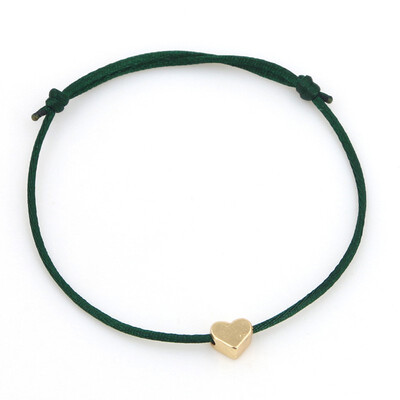 

new fashion Gold Color Heart Bracelet Silver Handmade Jewelry Multicolor Rope Adjustable String Lucky Bracelet For Women Children