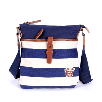 

TSD 2017 Women Handbags Shoulder Bags Lady Striped Navy Wind Pillow Single Strap canvas Versatile Bags navy striped scarf wind bag