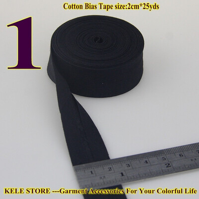 

Cotton bias tape bias binding fold tape size 20mm2cm 34" 25yds various color solid color DIY handmade sewing material