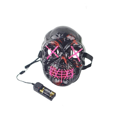 

EL Cold Light Grimace Skull Mask Festival Performance Party Glowing Masks with Controller