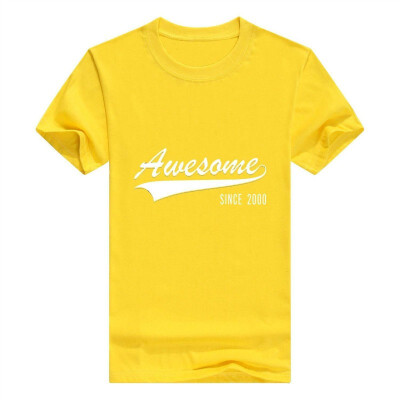 

18th Birthday Gift Shirt Awesome Since 2000 18 Year Old Tee