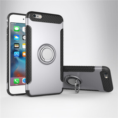 

Fecoprior Back Cover For iPhone 8 7 iPhone8 iPhone7 47inch Case Car Holder Stand Hard PC Silicon Ring Suction Bracket Celulars