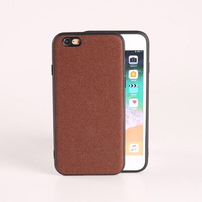 

mobile phone case for iPhone X Xs Max covered frosted reflective PU leather soft TPU silicone case for iPhone 6 6S