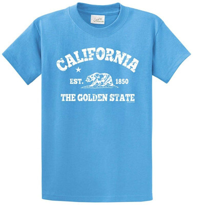 

California Bear EST 1850 T-Shirts in Regular Big&Tall Sizes