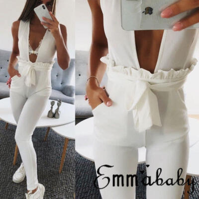 

USA Summer Womens Belt Harem Pants Fashion OL Career Loose Casual Long Trousers