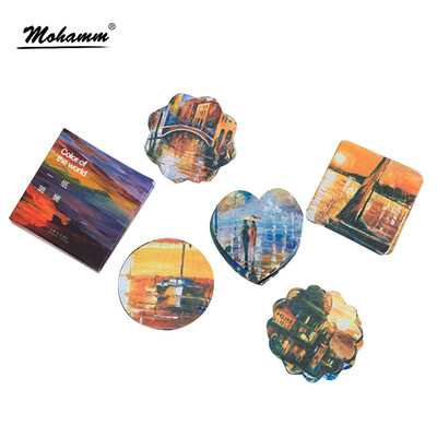 

45Pcslot Creative Evening Pleasing Scenery Mini Paper Sticker Decoration Diy Ablum Diary Scrapbooking Label Sticker Stationery