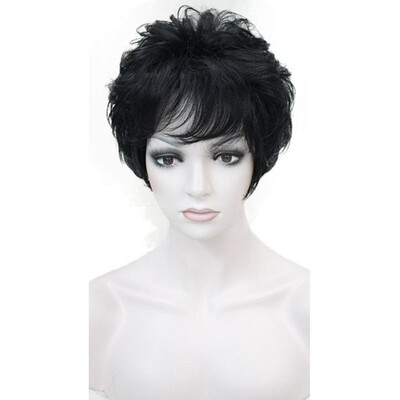 

StrongBeauty Short Layered Dark AuburnThick Full Synthetic Wig Womens Wigs COLOUR CHOICES
