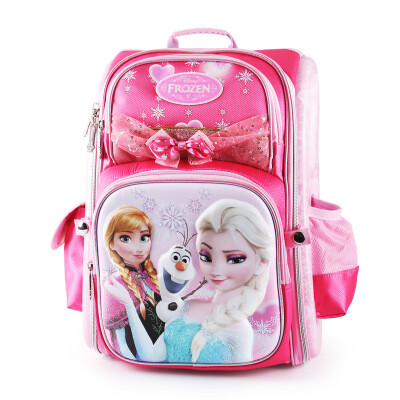 

Disney Disney schoolbag primary school students 1 - 4 grade ice and snow odd 3D lose shoulder bag backpack children bag 20210 rose