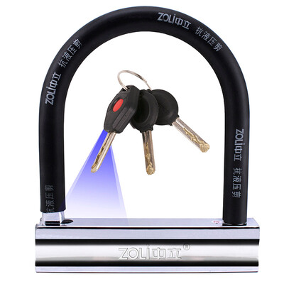 

Neutral ZOLI 82917 U-lock 170 210MM electric motorcycle bicycle battery lock 20 tons of anti-hydraulic anti-theft lock