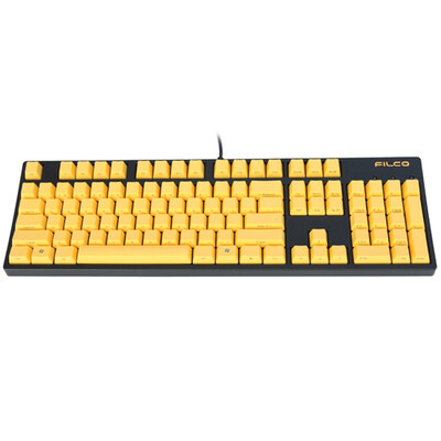 

FILCO FKBN104M EFY2 &quot104 Ninja&39s second generation&quot mechanical keyboard black border yellow keycap tea axis