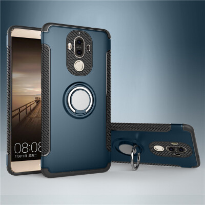 

Fivice Huawei Mate 9 case PC metal ring shell magnetic car bracket TPU phone case