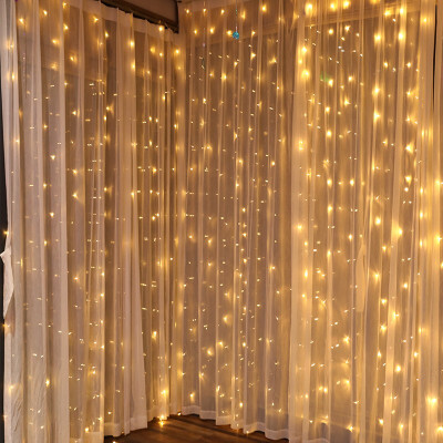 

3X3m 300 LED Lamp Ornaments Curtain New Year Lights Christmas Decorations For Home Party Wedding Home Decor