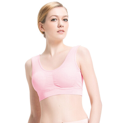 

Small nurse bra no steel bra bra noodles female modal sports bra large underwear SMB chest pad removable soft powder  16595